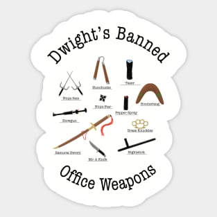 Banned Weapons Sticker